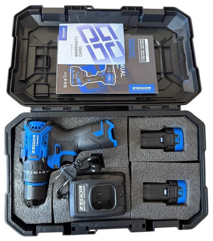 Шуруповерт ударный аккумуляторный бесщеточный Zegor CDAX-16BLH/16В/две скорости/2 батареи 16 В 2 Ач/реверс/подсветка/кейс - фото 2 Шуруповерт ударный аккумуляторный бесщеточный Zegor CDAX-16BLH/16В/две скорости/2 батареи 16 В 2 Ач/реверс/подсветка/кейс - фото 2