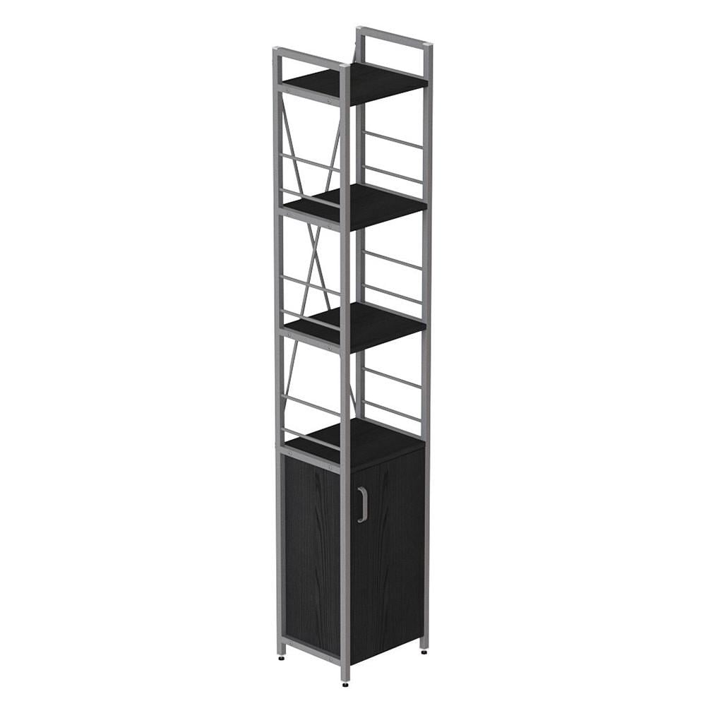 Этажерка Ferrum-decor 4/34 Конект с тумбой 179x34x28 см Серый/Сосна Кембра (FRD-104479)