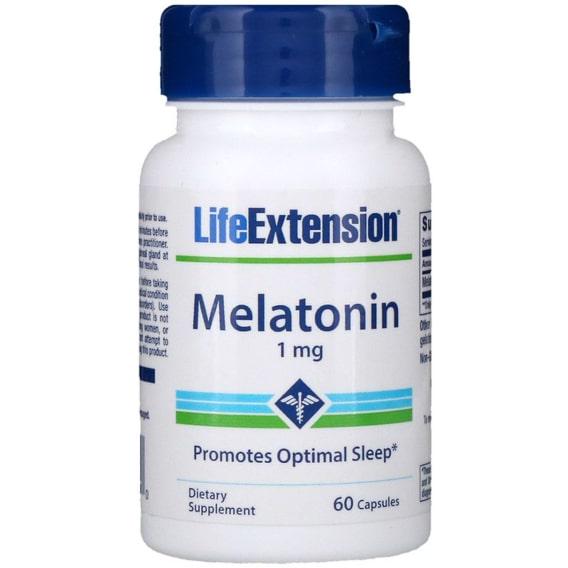 Мелатонин для сна Life Extension Melatonin 1 мг 60 Caps (LEX-32906)