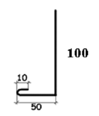 Планка лобова 100 мм 2 м Графіт матовий RAL 7024 (13684364) - фото 2 Планка лобова 100 мм 2 м Графіт матовий RAL 7024 (13684364) - фото 2