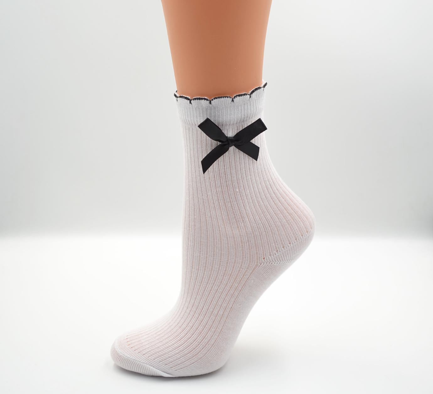Шкарпетки дитячі демісезонні з бантиком Мілес 2026 р. 22-24 Білий (72137)