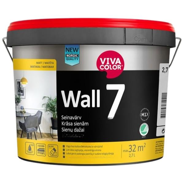 Краска для стен шелковистоматовая Vivacolor Wall 7 воднодисперсионная база C для внутренних работ 2,7 л Прозрачный (2105684723) Краска для стен шелковистоматовая Vivacolor Wall 7 воднодисперсионная база C для внутренних работ 2,7 л Прозрачный (2105684723)