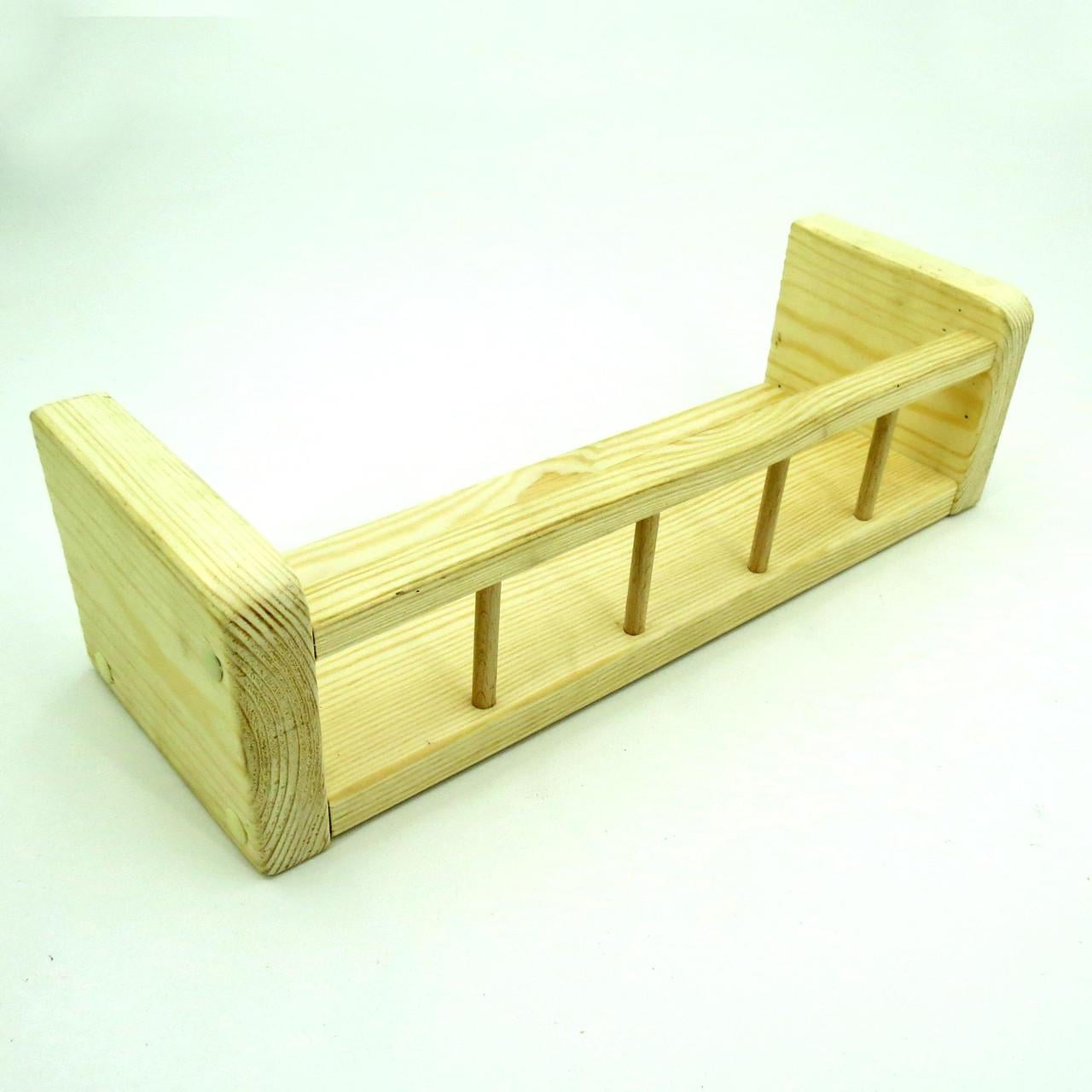 Полка настенная из дерева Эврика 40 см Бланже (НСП-408201)