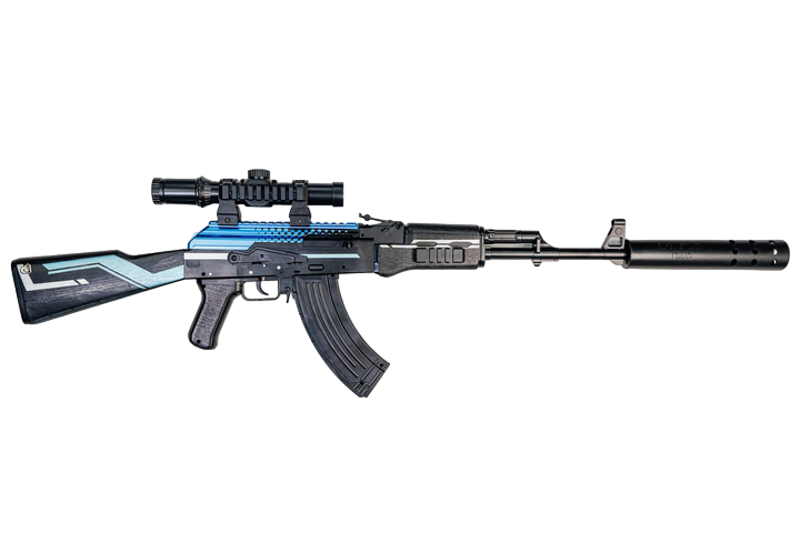Автомат Орбиган AK-47 Черно-синий (442871606)