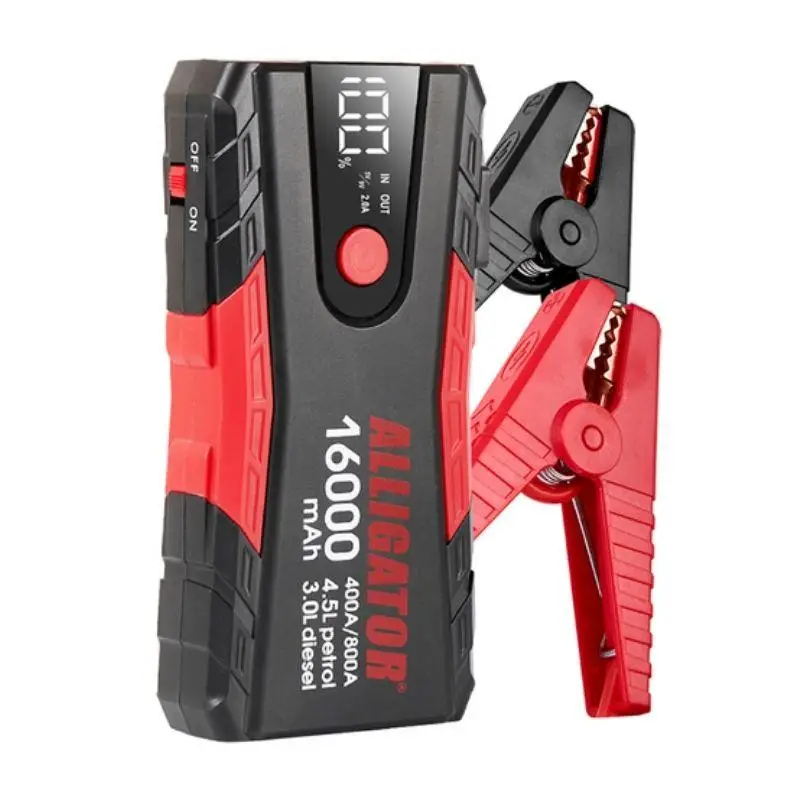 Пусковий пристрій Alligator 12В 400-800A з функцією Power Bank 16000 mAh (JS840)