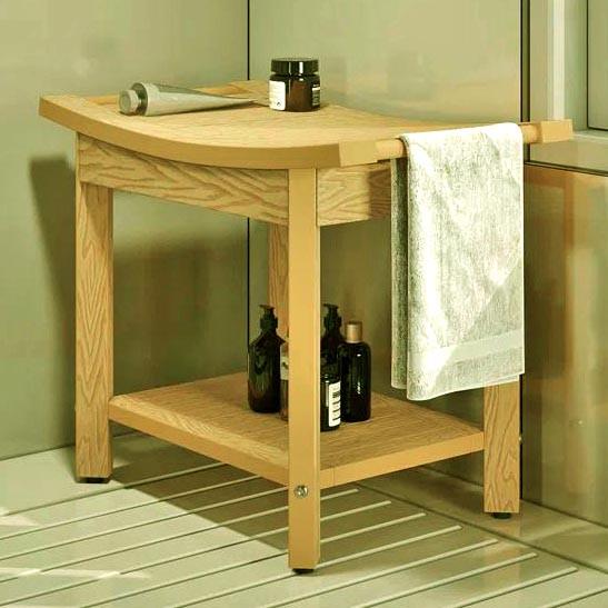 Табурет для ванной из дерева Лороста Карри (ТВН-005303)