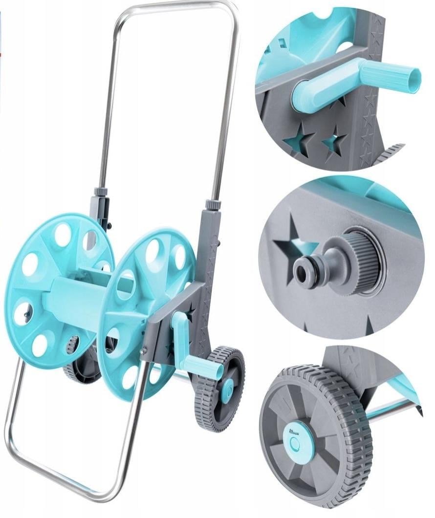 Катушка для шланга Richmann на колесах до 60 м 1/2" (C0276) - фото 2