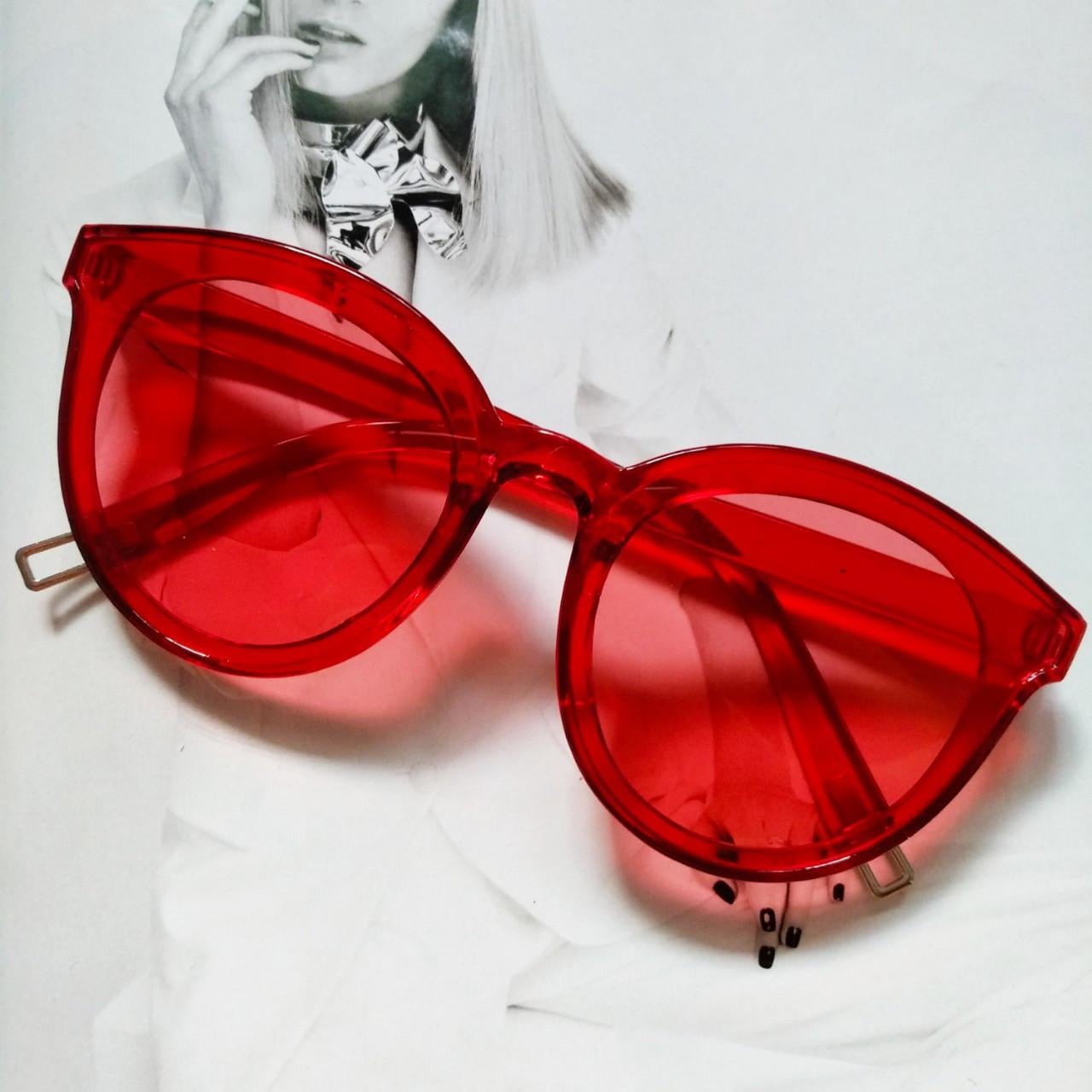 Солнцезащитные очки Кошачий глаз женские Красный