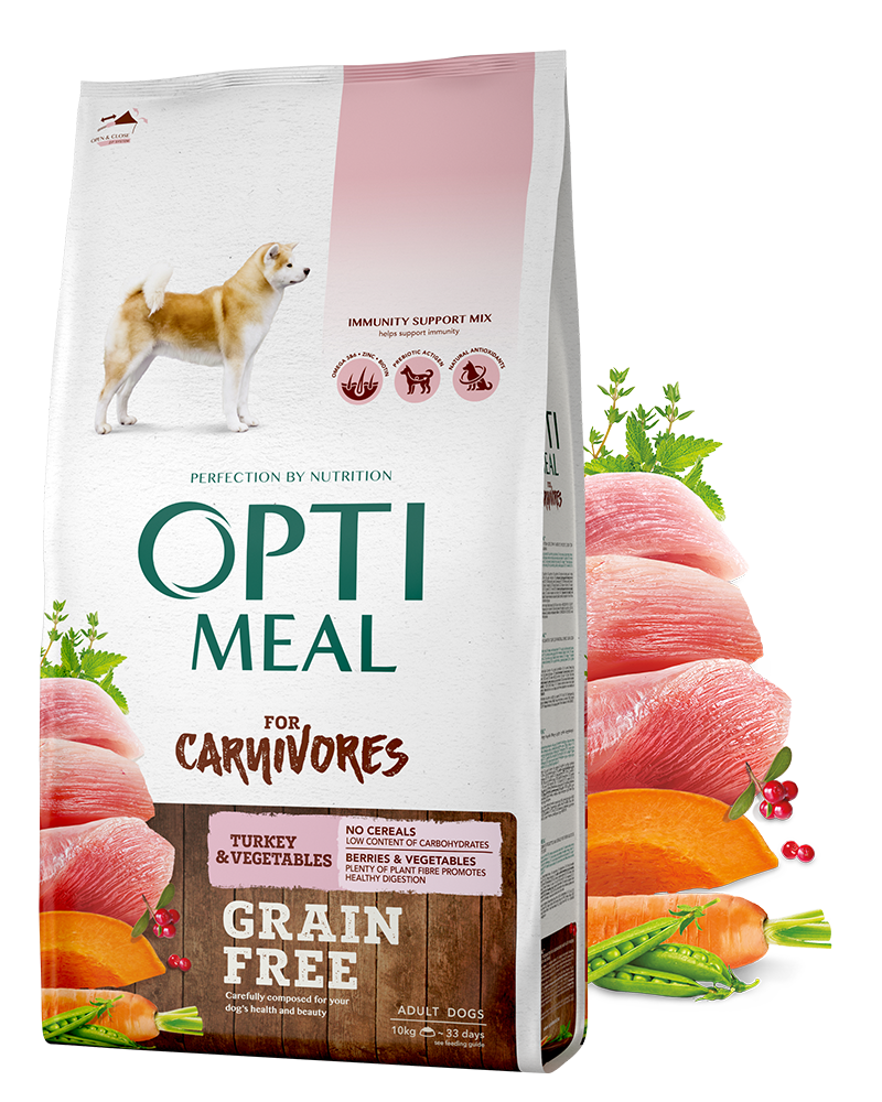 Сухой корм Optimeal беззерновой с индейкой и овощами для собак всех пород 1,5 кг (1234587352) - фото 2