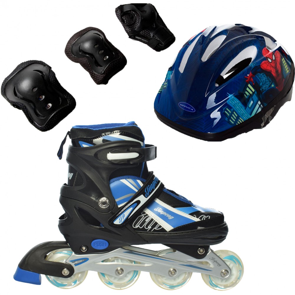Ролики детские Rider Combo Disney  защита и шлем SpiderMan5 р. 39-42 (2T3007E)