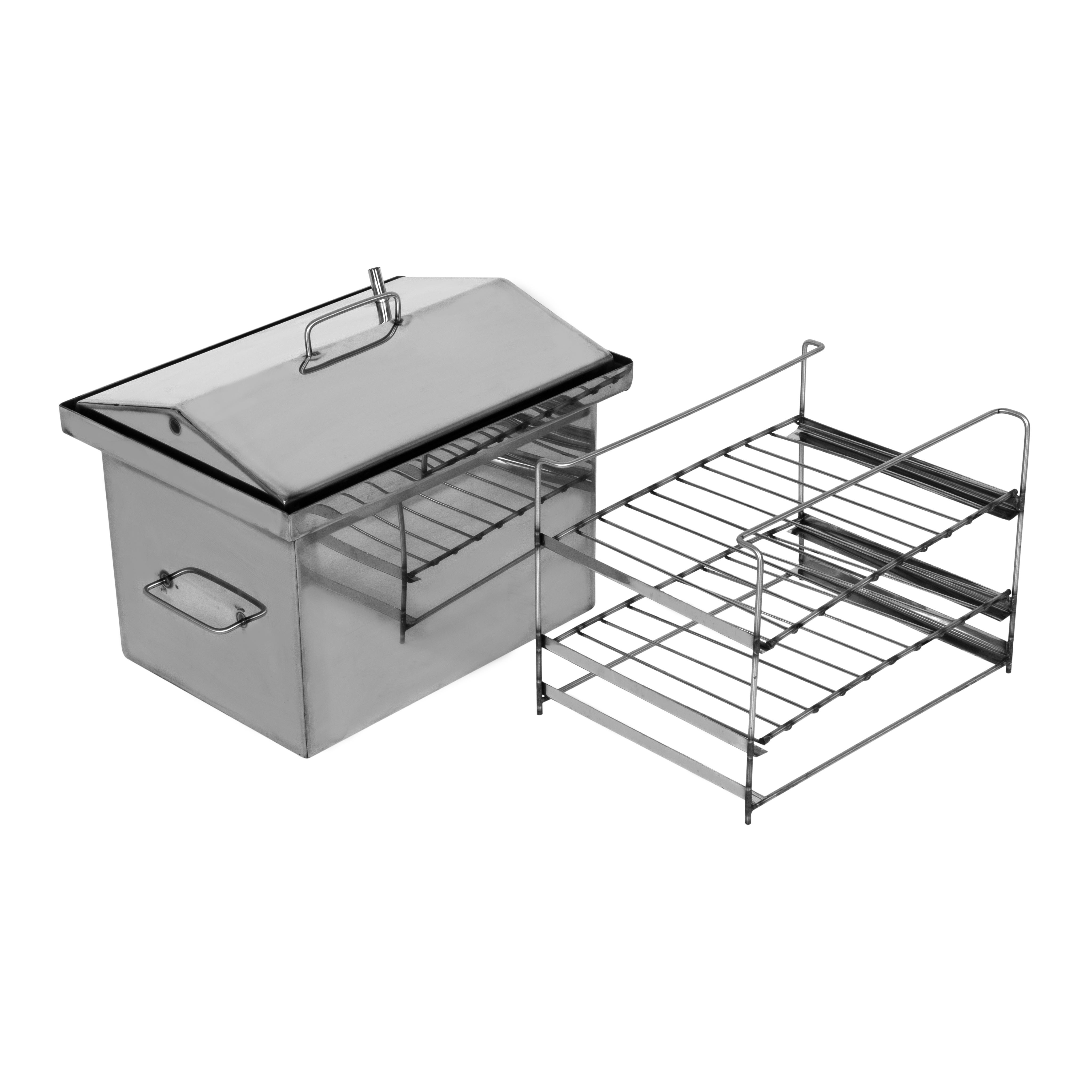 Коптильня середня з нержавіючої сталі 1,5 мм - фото 2