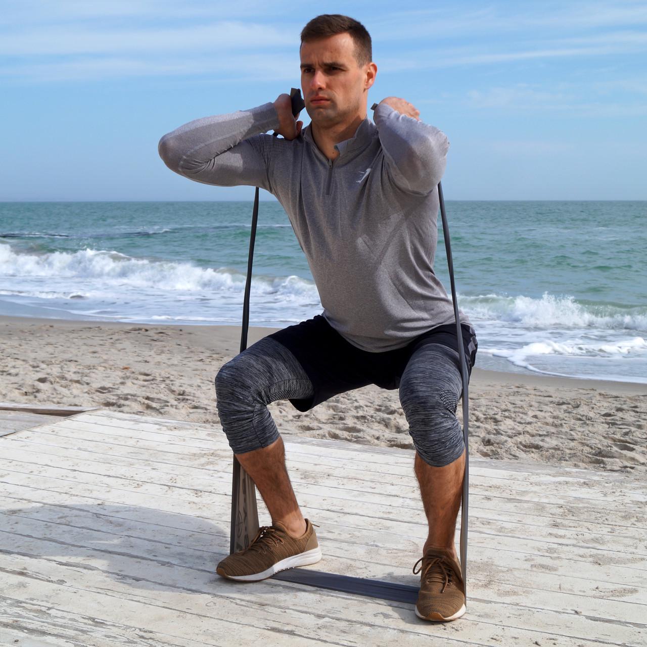 Лента-эспандер для спорта и реабилитации Power System PS-4123 Flat Stretch Band Level 3 12-15 кг Black - фото 9 Лента-эспандер для спорта и реабилитации Power System PS-4123 Flat Stretch Band Level 3 12-15 кг Black - фото 9