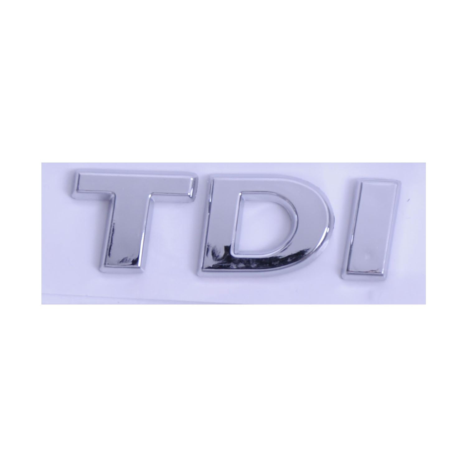 Эмблема-надпись TDI на багажник Passat 15>19 50х16 мм Хром (3G0853675Q 2ZZ)