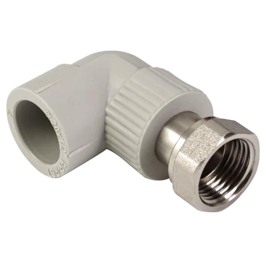 Колено с накидной гайкой ASG Plast 25х1/2" (AKD5599)