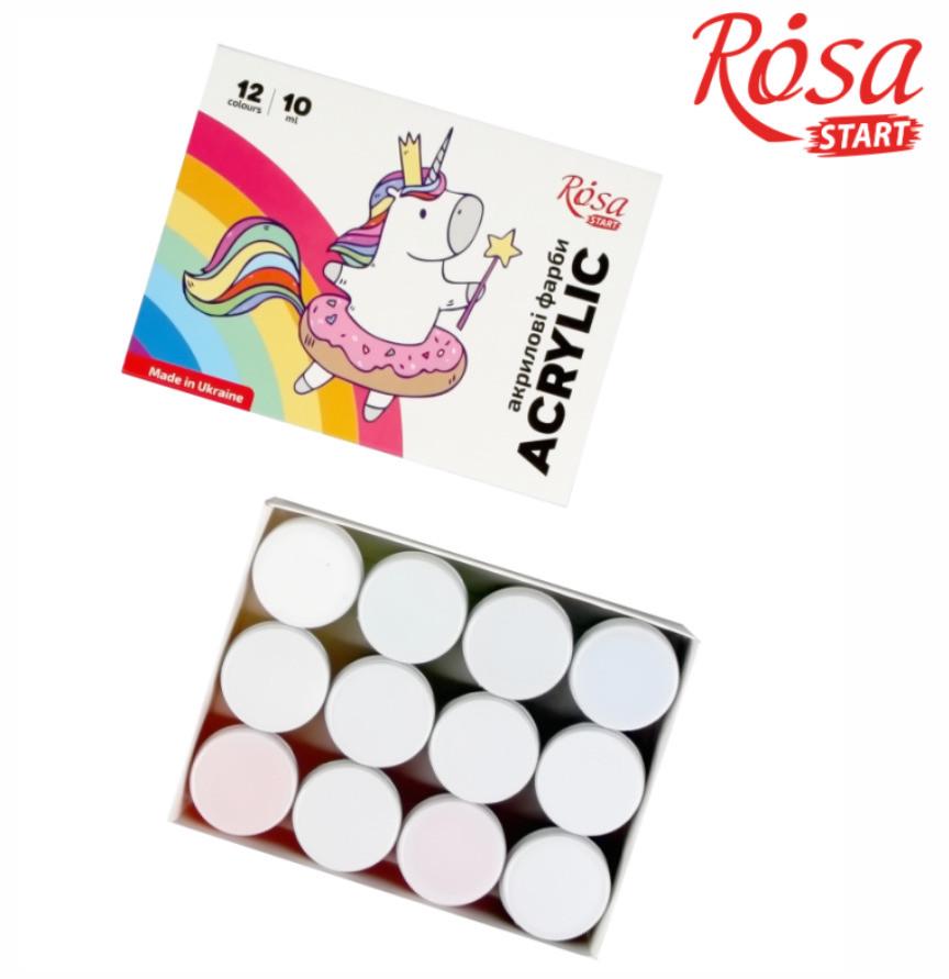 Набор акриловых красок ROSA Start Unicorn 12x10 мл - фото 2