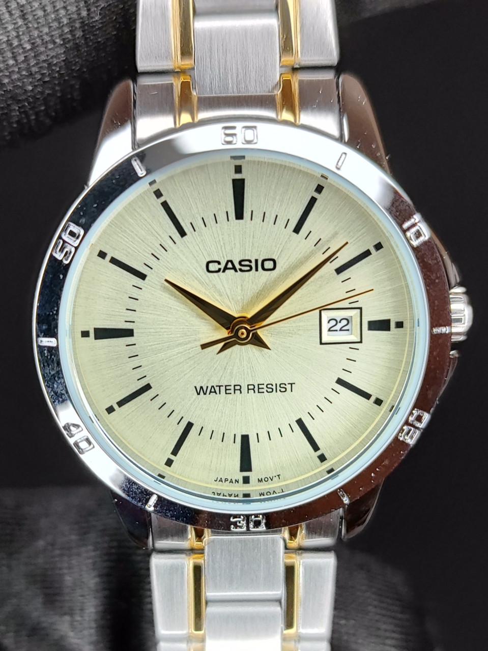 Наручний годинник жіночий Casio LTP-V004SG-9A Lady Timeless Collection Золотий (2736867789)