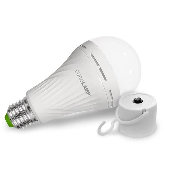 Светодиодная лампа с аккумулятором Eurolamp A70 12 W 4500K 220V E27 с держателем (12386062) Светодиодная лампа с аккумулятором Eurolamp A70 12 W 4500K 220V E27 с держателем (12386062)