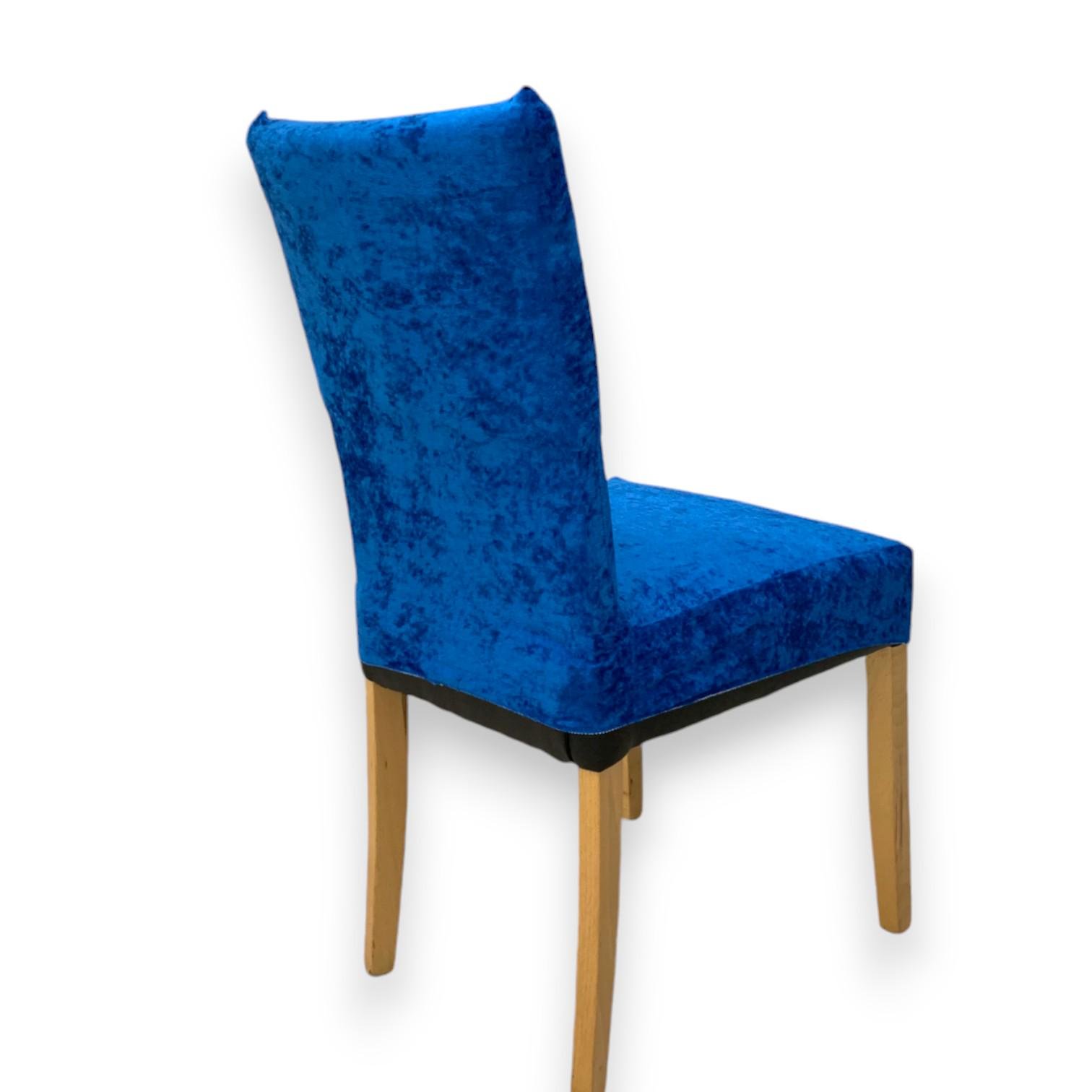 Чехол натяжной на стул GOSPO велюровый Электрик (2151544724) - фото 6