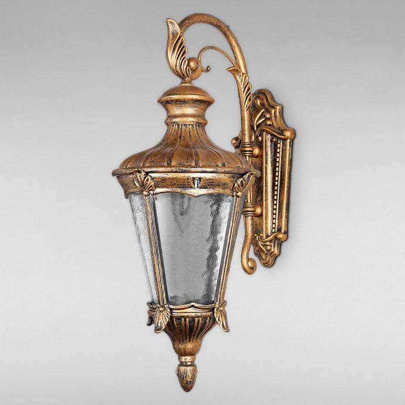 Вуличний настінний світильник LS-18046-S-W Золото