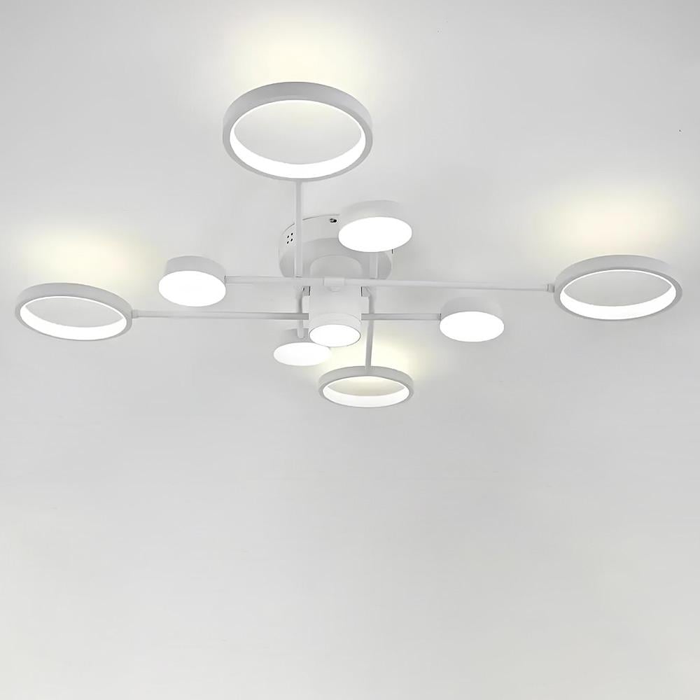 Люстра потолочная светодиодная Lighthouse SY-20246/5/4 WH D990хH150 154W PULT DU Белый