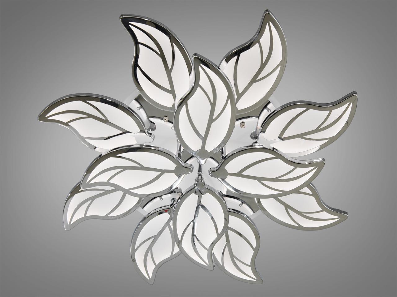 Люстра LED для гостиной с пультом и подсветкой 8028-8+4HR-LS 180W Хром (1776291318) - фото 5 Люстра LED для гостиной с пультом и подсветкой 8028-8+4HR-LS 180W Хром (1776291318) - фото 5