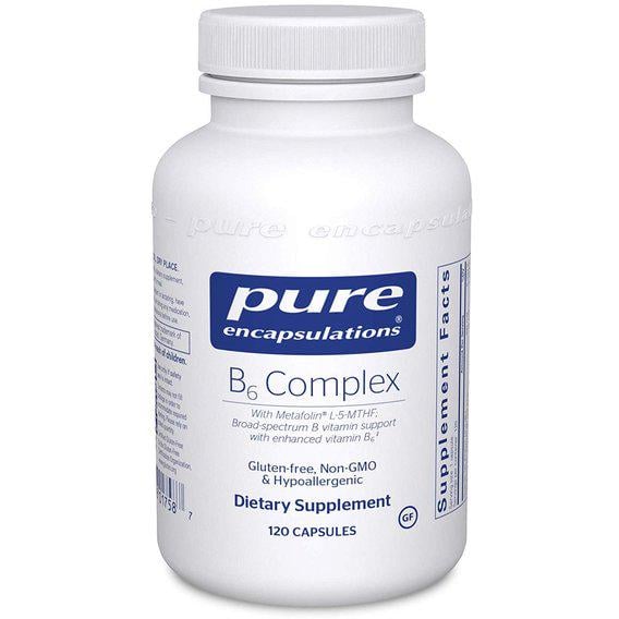 Пиридоксин Pure Encapsulations B6 Complex 120 Caps (PE-01758)