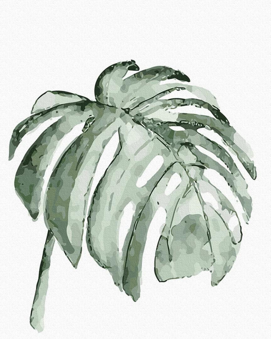 Картина за номерами Brushme Екзотичний лист 40х50 см (GT61070)