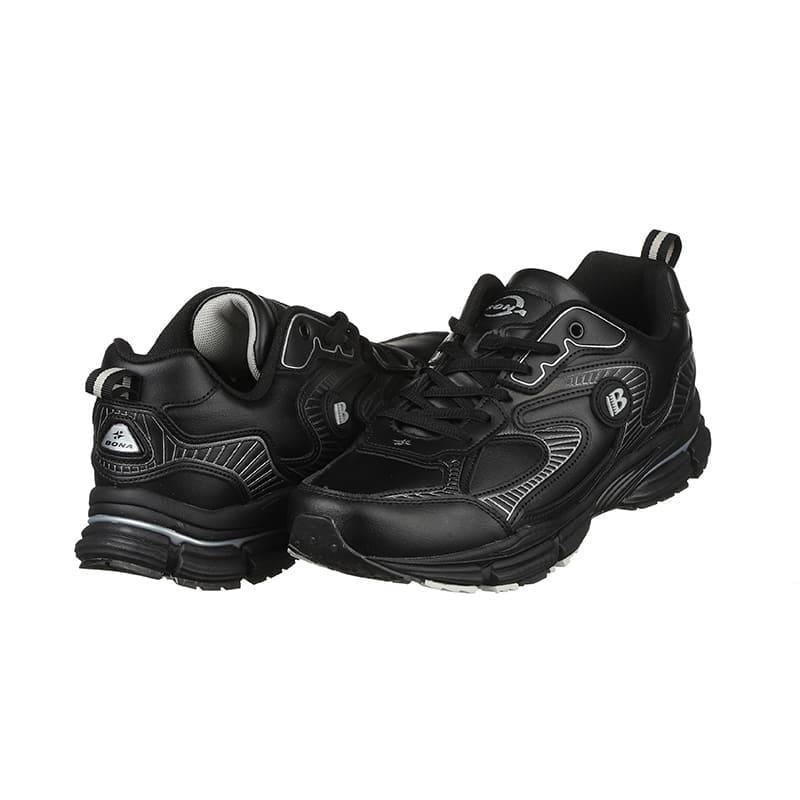 Кроссовки мужские Bona 986C кожаные р. 41 Черный (20429)