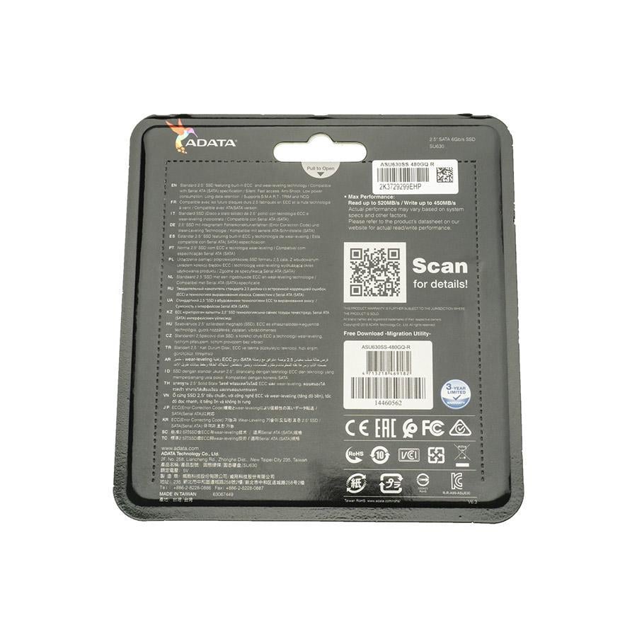 SSD-диск ADATA ULTIMATE SU630 2,5" 480 Gb (218191) - фото 2