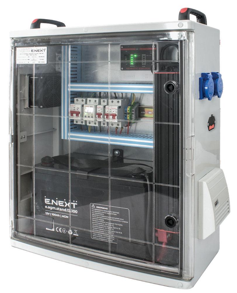 Шкаф бесперебойного питания E.NEXT e.ups.plbox.1000/1200 1000 Вт 1200 Вт/год ABS-пластик 600х500х220 мм IP44 (s0104002)