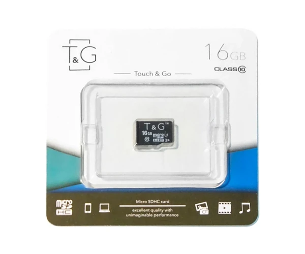 Карта пам’яті microSDHC T&G 16Gb UHS-1 Class 10