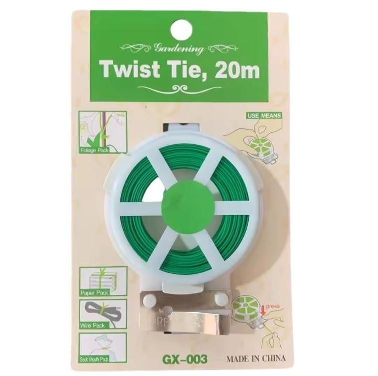 Проволока подвязочная Twist Tie для растений/кустарников/деревьев 20 м (2281358998) Проволока подвязочная Twist Tie для растений/кустарников/деревьев 20 м (2281358998)