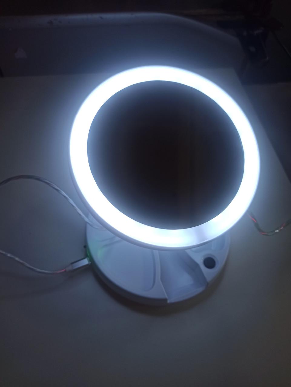 Косметическое зеркало складное 10X My Fold Away Mirror с LED подсветкой (2487) - фото 8