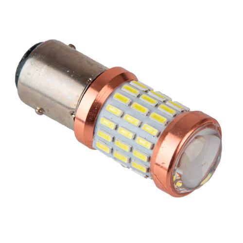 Лампа PULSO/габаритная/LED 1157/51+9SMD-3014 with lens/12-24v/2w/300лм White (LP-54323)
