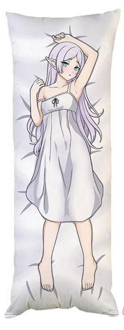 Подушка-обнимашка дакимакура аниме Фрирен провожающая в последний путь двухсторонняя 40х100 см (dk0257)