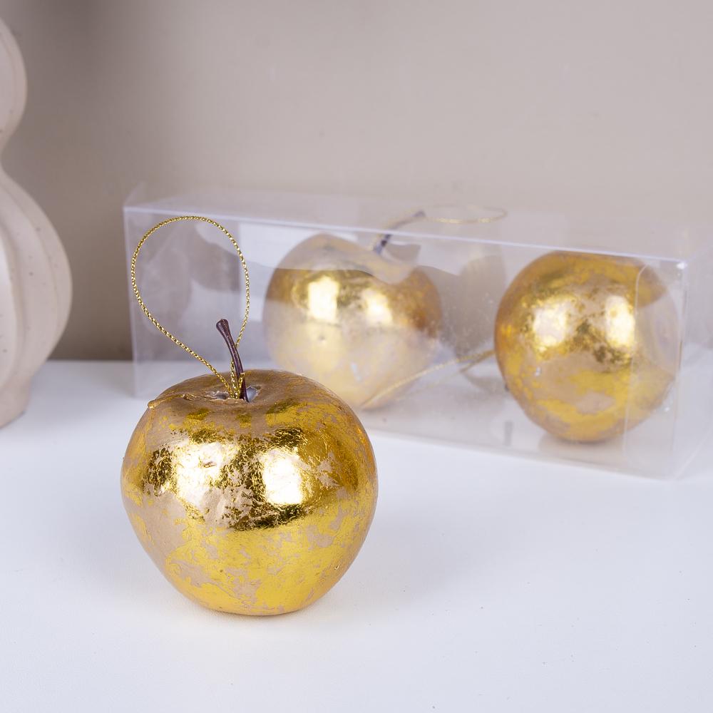 Набор подвесок Яблоки 3 шт. Золотой (6027-2)