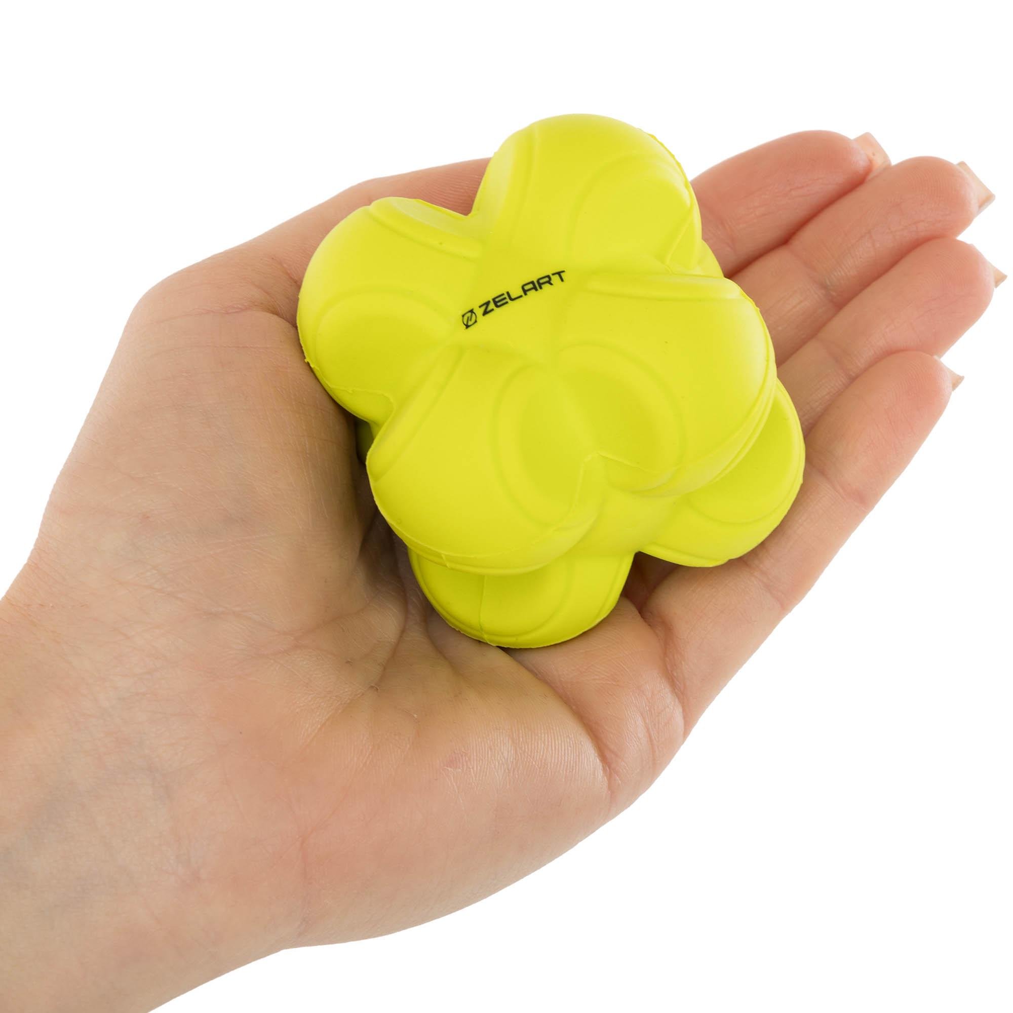 М'яч для тренування реакції MDbuddy FI-5346 REACTION BALL PU 7 см Салатовий (FI-5346_Салатовый) - фото 3 М'яч для тренування реакції MDbuddy FI-5346 REACTION BALL PU 7 см Салатовий (FI-5346_Салатовый) - фото 3