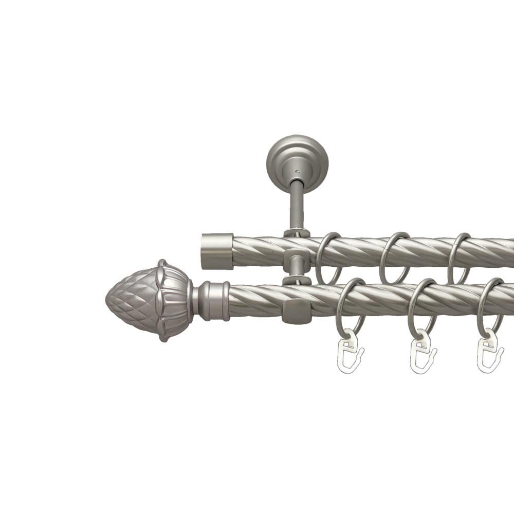 Карниз для штор Orvit Цинара двухрядный скрученный 19/19 мм 300 см Сатин (00-00023257)