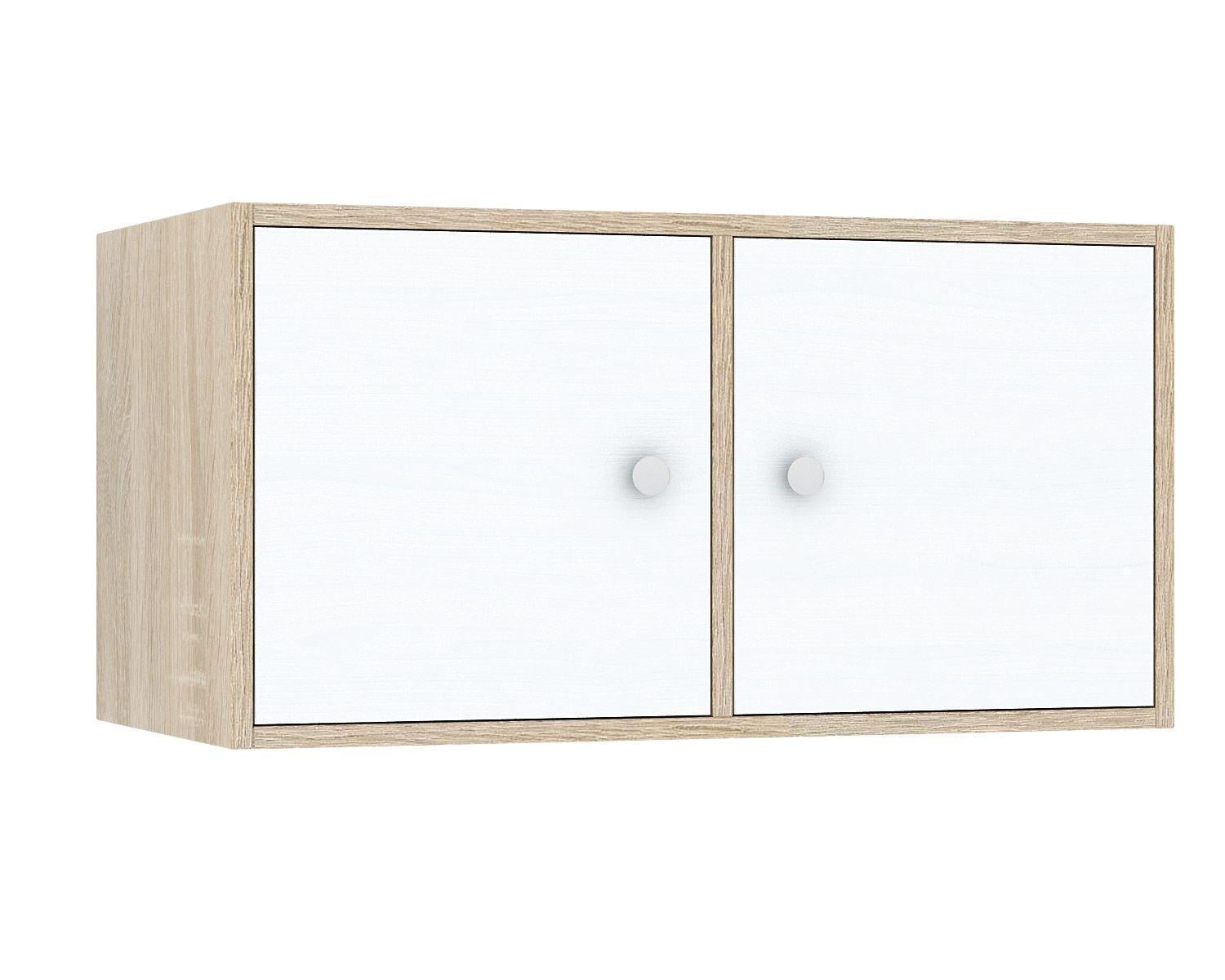 Полка настенная Прайм-21-1 Дуб сонома/Белый (111762078)