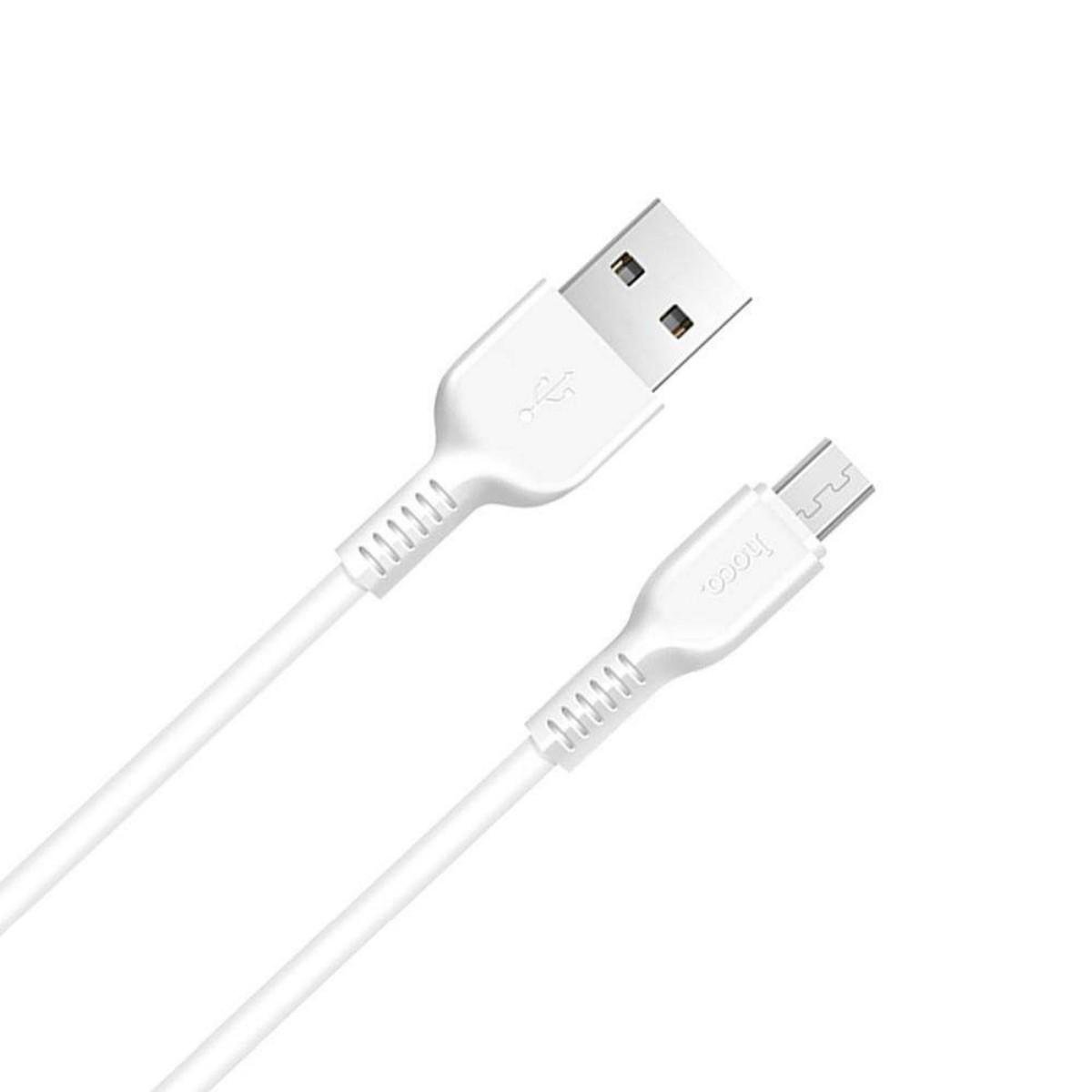 Кабель Hoco X20 Flash Micro charging cable L-2M White