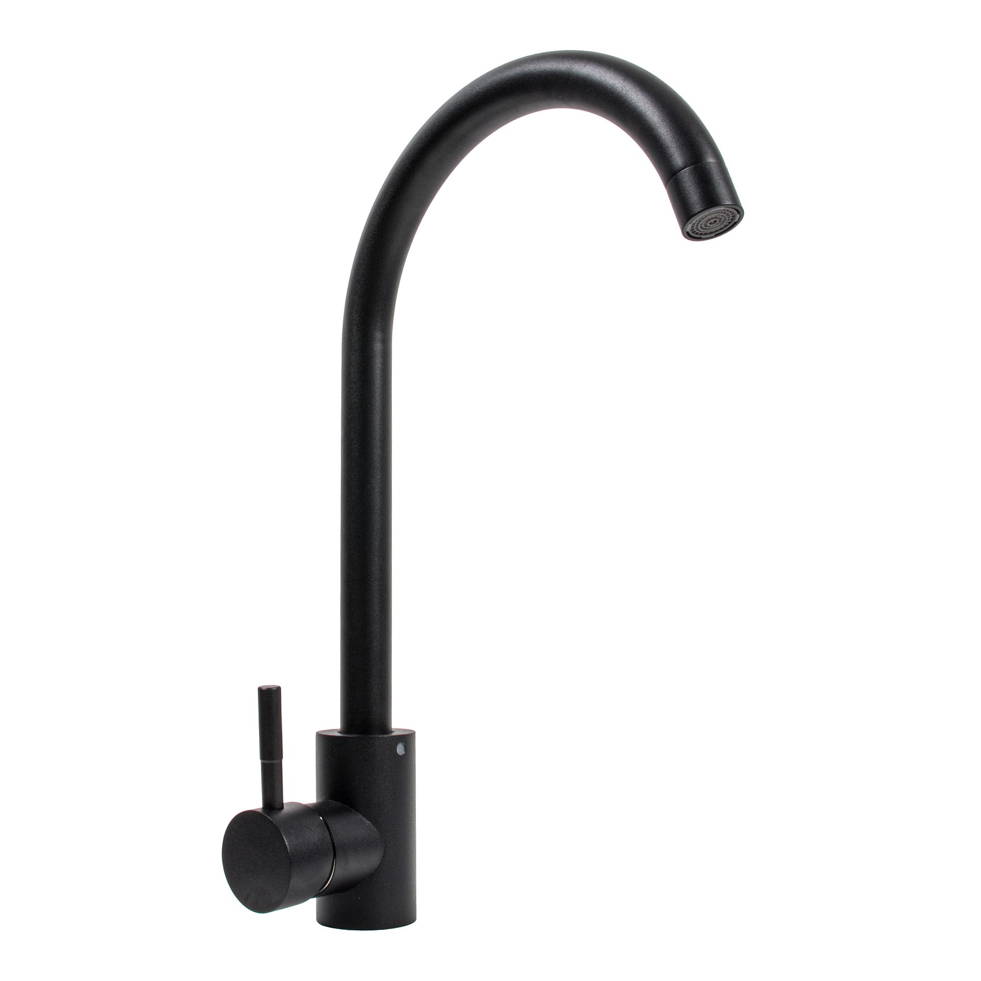 Смеситель для кухни Platinum 56 B NESP 3008 А PLS-A41113 однорычажный Черный (212879) Смеситель для кухни Platinum 56 B NESP 3008 А PLS-A41113 однорычажный Черный (212879)