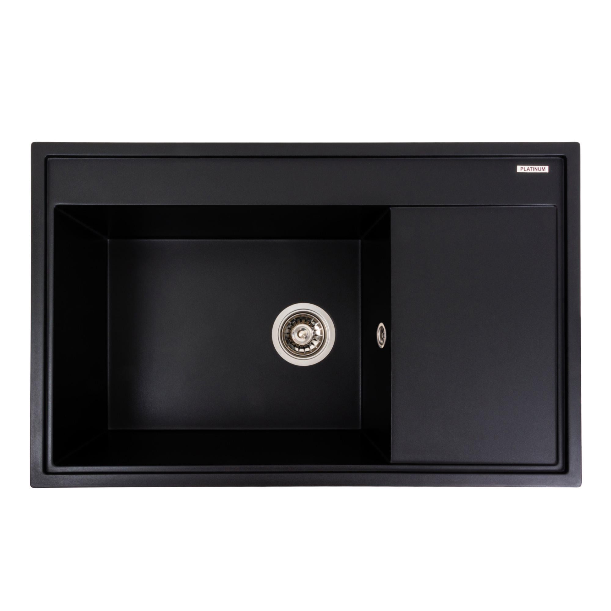 Гранитная мойка для кухни Valeso AZURIT 7950 матовая Черный Гранитная мойка для кухни Valeso AZURIT 7950 матовая Черный