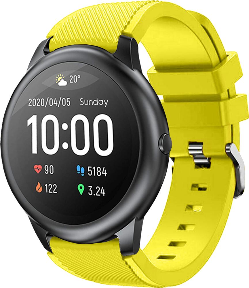 Ремешок Cross для Haylou Smart Watch Solar LS05 22 мм Yellow (19512)