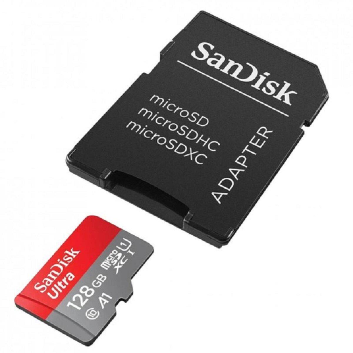 Карта памяти SanDisk Ultra 128 Гб Class 10 с SD-адаптером (21264572)