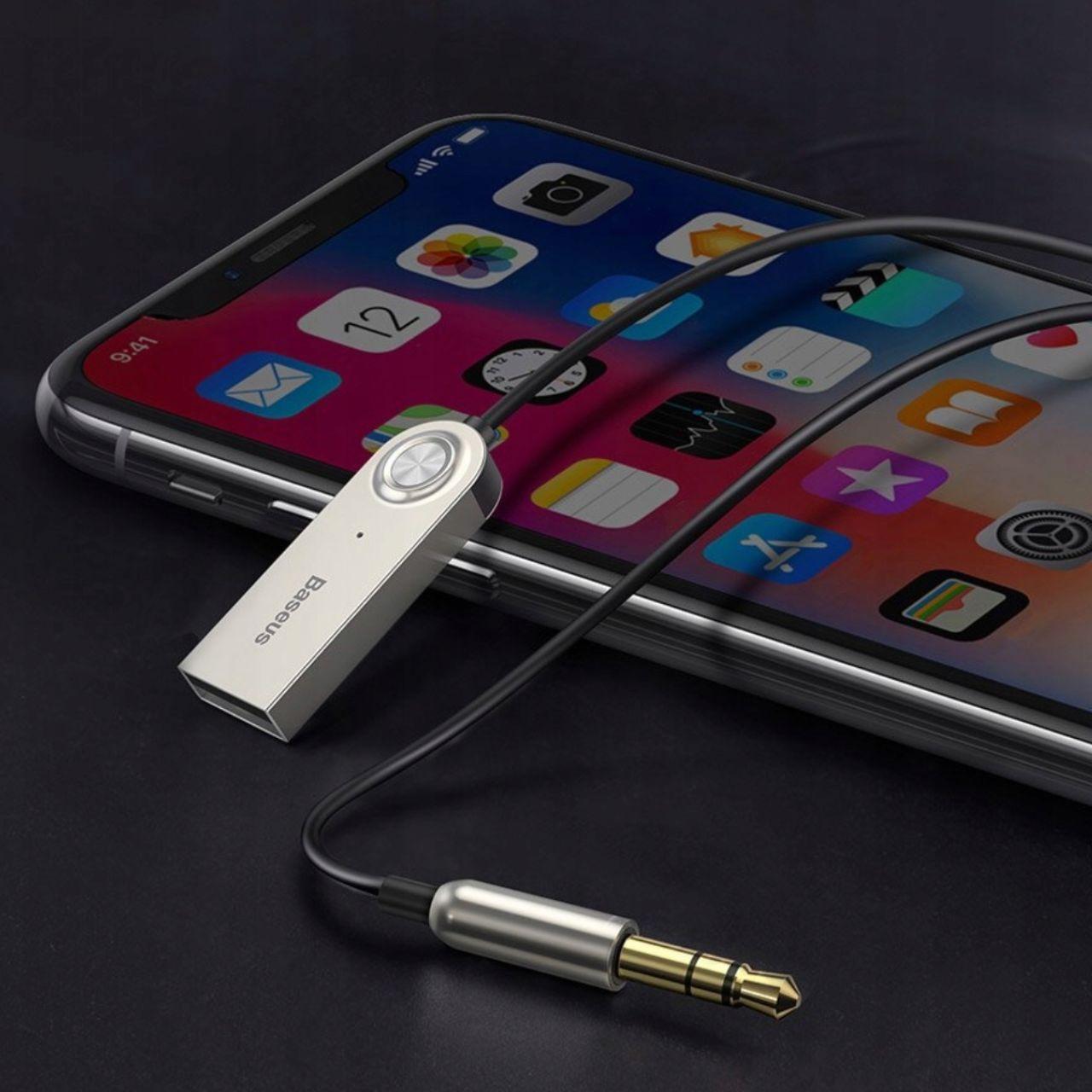 Bluetooth-ресивер AUX для автомобіля Baseus BA01 USB Wireless adapter cable Black (29527461) - фото 6