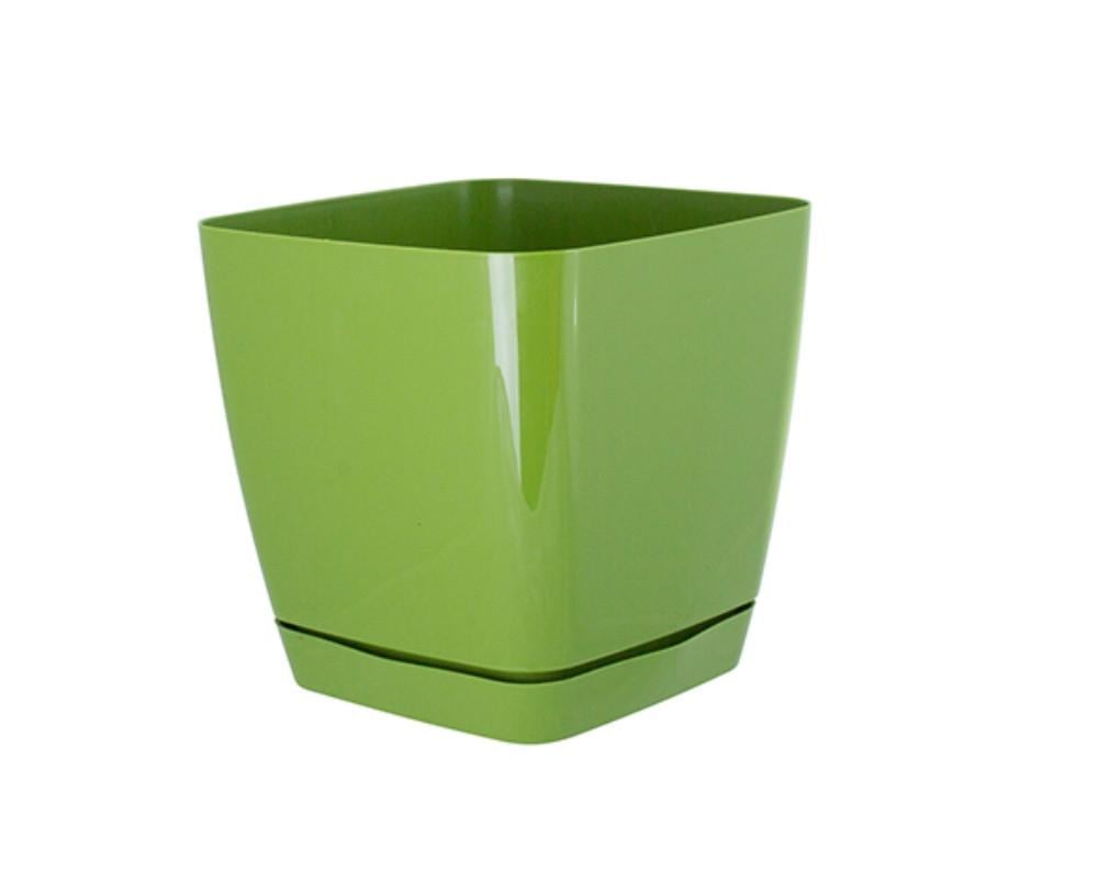 Горшок для цветов Form-Plastic Тоскана квадратный 1,7 л 13х12 см Оливковый