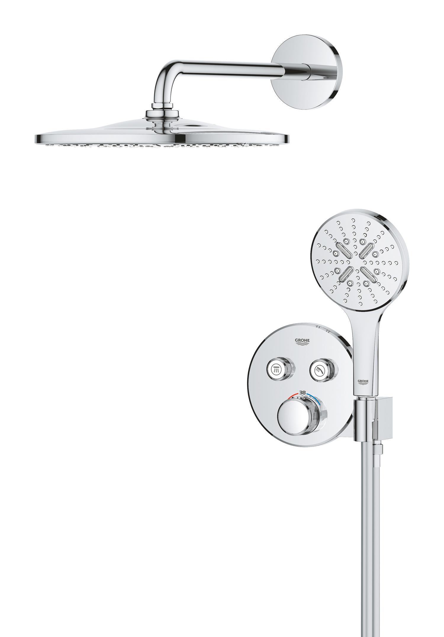 Душова система прихована Rainshower Mono 310 Grohe Grohtherm SmartControl (34866000) - фото 3 Душова система прихована Rainshower Mono 310 Grohe Grohtherm SmartControl (34866000) - фото 3