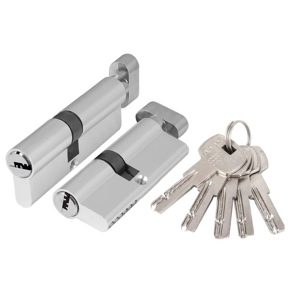 Цилиндровый механизм Ajax AZ202/60 25+10+25 CP Хром Цилиндровый механизм Ajax AZ202/60 25+10+25 CP Хром