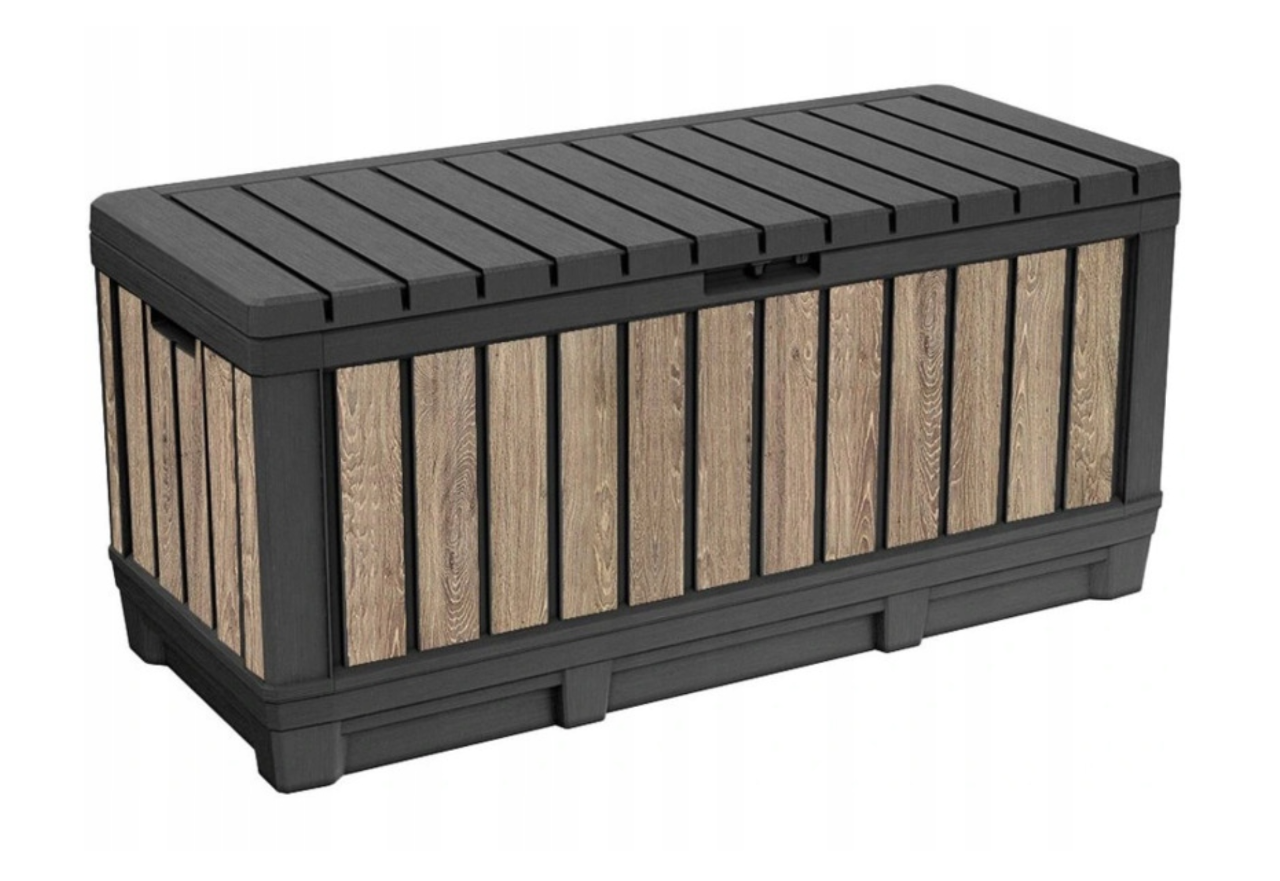 Садовый сундук Keter Kentwood 350L Box для хранения Орех (263975)