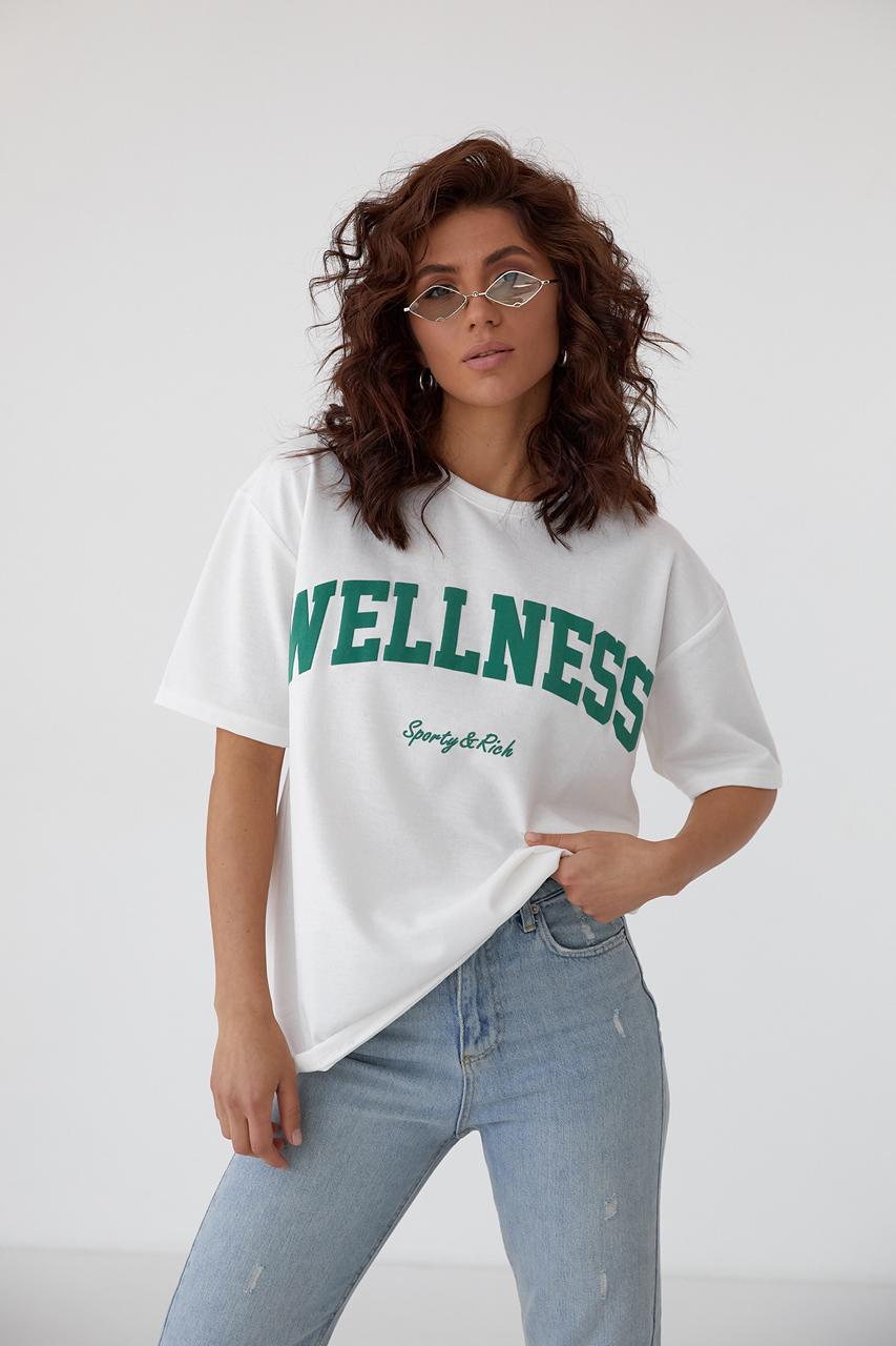 Футболка Mila woman "Wellness" M Белый (9541647)
